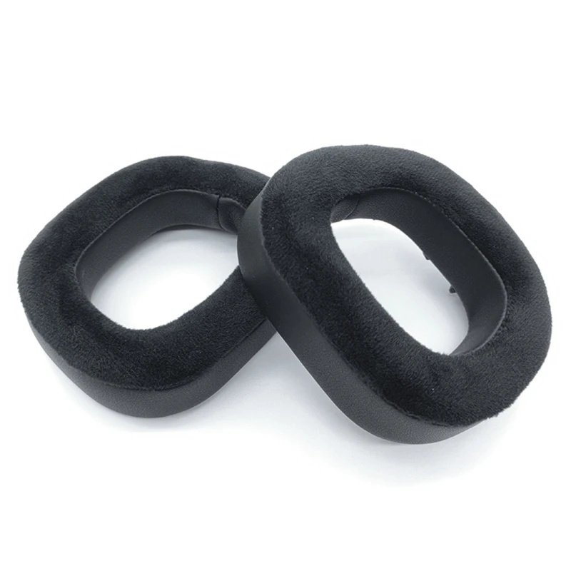 2-Pieces Cooling Gel Earpads Protein Skin/PU Velvets/Soccer Mesh Cloth Ear Cushion Sponge Earmuff for HS80 RGB Headphone