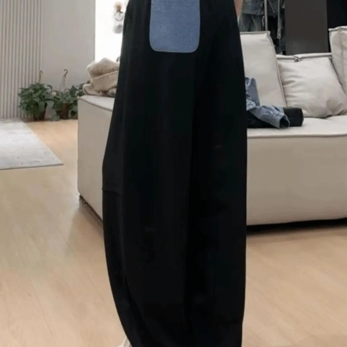 

plus Size High Waist Dstring Wide Leg Pants Women's Loose Long Trousers Autumn Casual Elastic Waist Loose Fit Trousers