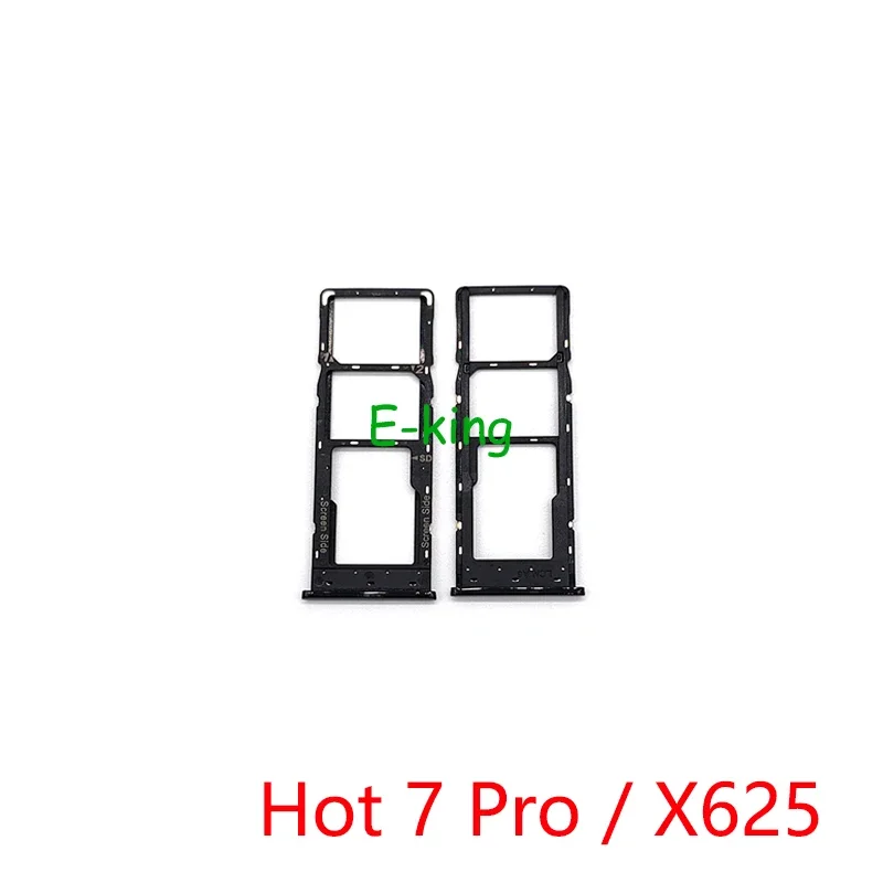 For infinix Hot 40i 10 7 8 9 11 11s 30i 40 X6836 X625 X650 X655 X683 X662 X6812 Sim Card Slot Tray Holder Sim Card Reader Socket