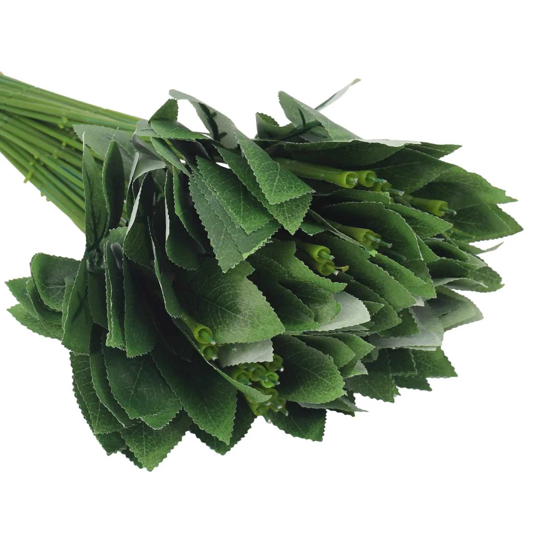 250 Uds. De tallos de flores de rosas artificiales para manualidades, ramo hecho a mano, flor, hoja, venas, decoración del hogar para boda