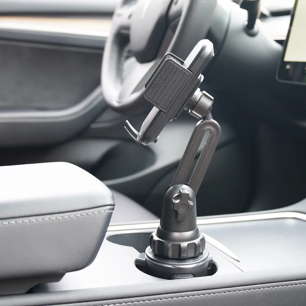 Suporte universal para celular para carro, suporte ajustável para copo de carro para iphone 14 13 12 por max huawei samsung