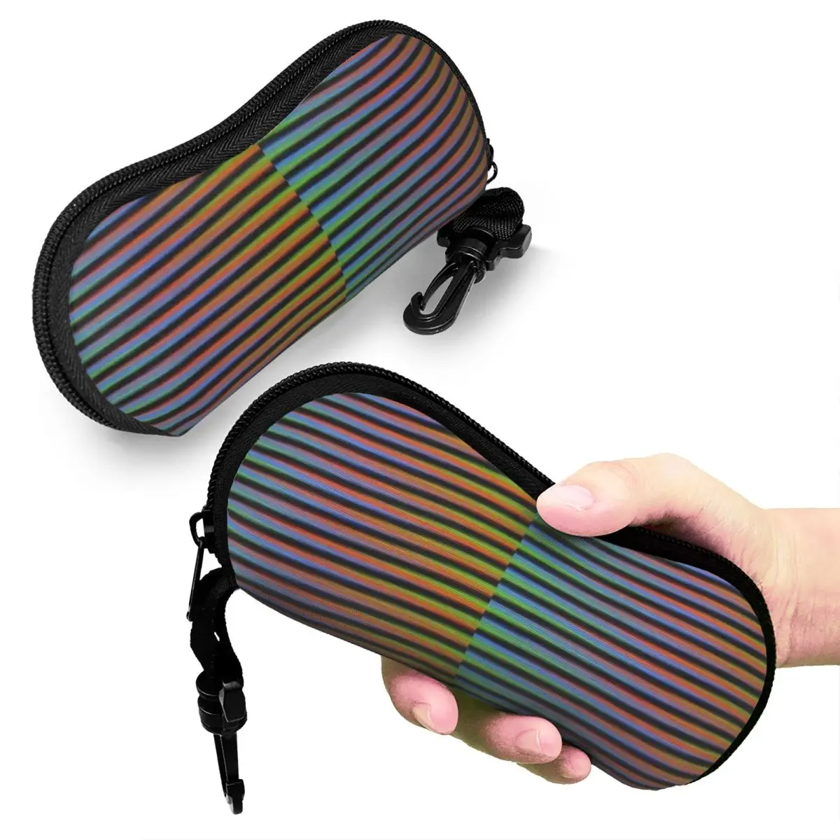 

Carlos Cruz Diez Venezuela Shell Glasses Case Protector Sunglasses Box Women Men Soft Eyeglasses Bag Pouch