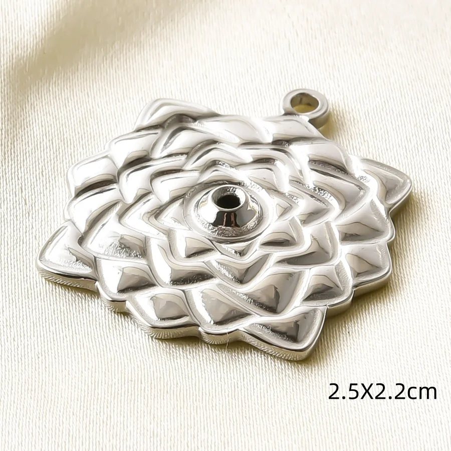Ethnische Buddha-Kopf- und Fatima-Hand-Anhänger, Blumenbaum-Metall-Edelstahl-Charms für die Schmuckherstellung, Armbänder, Schlüsselanhänger, DIY-Anhänger – Detail 25