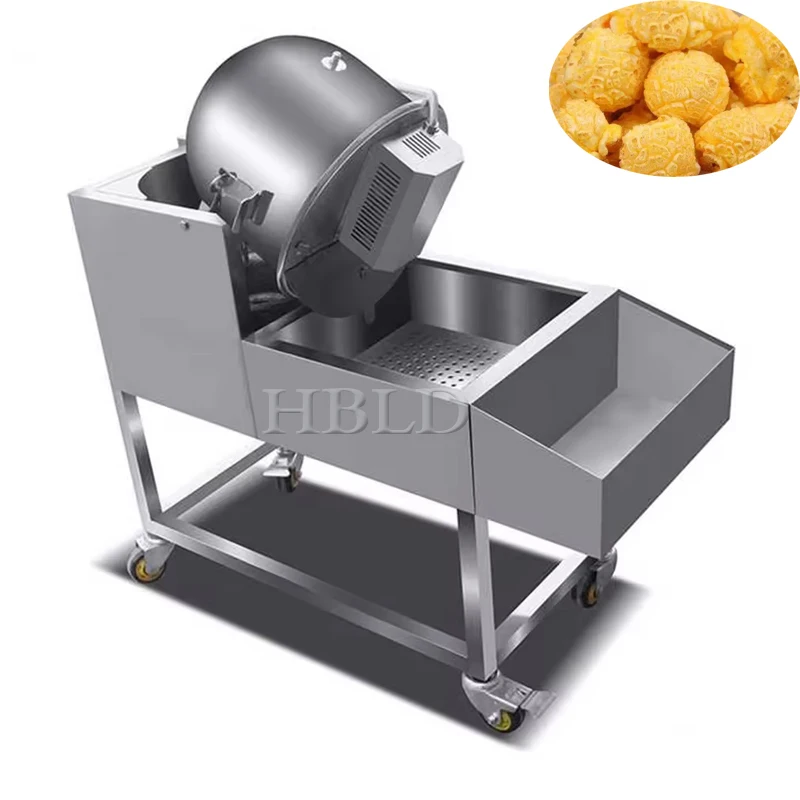 Spherical Gas Popcorn Machine Commercial Fully Automatic Large Stainless Steel Popcorn Making Equipment