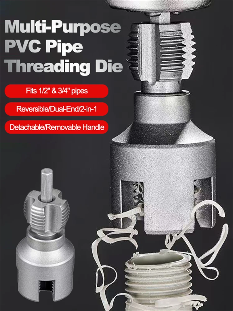 

4/6 Points Pvc Pipe Threader Kit Internal/External Thread Fast Thread Tap PPR Water Pipe Opener Tap Waterpipe Tapping Tool