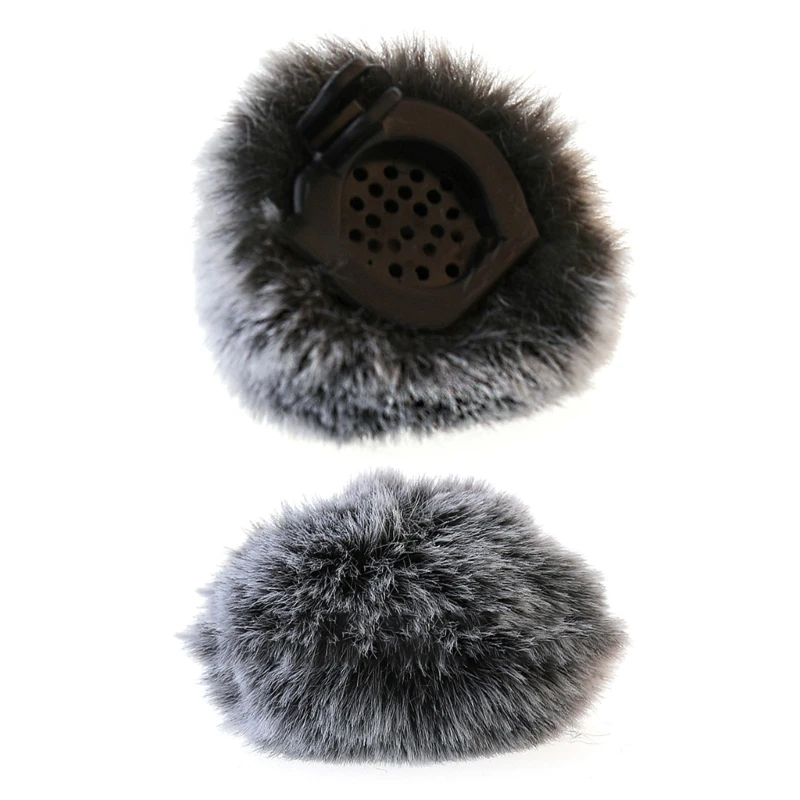 

2pcs Artificial Furs Windscreen for Newmine MC80 Lavalier Microphones Windshield Artificial Furs Wind Cover Wind Screen