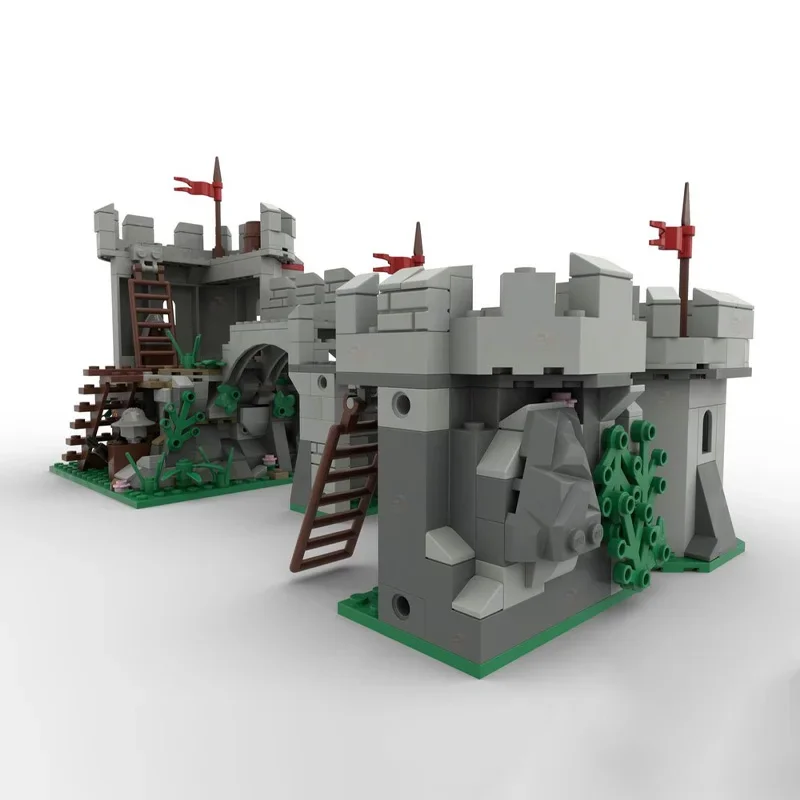 مجموعة مكعبات بناء MOC موديل قلعة العصور الوسطى 529 - هدية مثالية لألعاب التجميع الإبداعية ذات الطراز المعماري #3