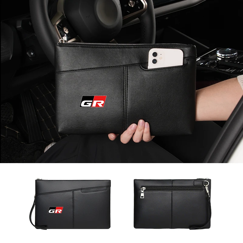 Car Business Clutch Bag Cardholder Case Phone Handbag For Toyota Corolla E120 2020 Yaris Aygo GT86 AE110 Prius RAV4 CHR Camry