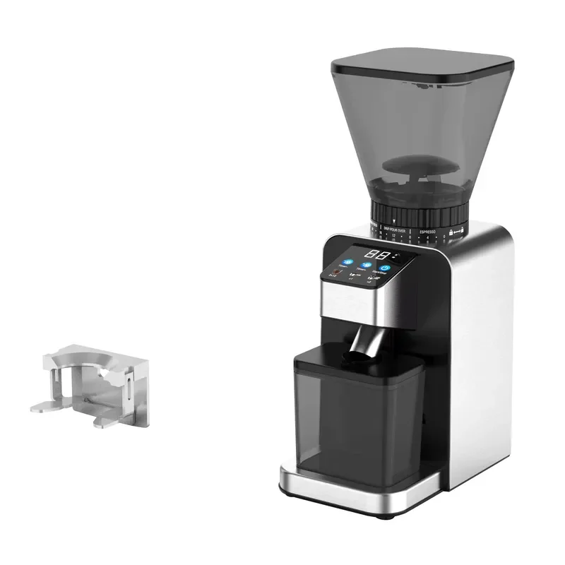 DC Motor Conical Burr Coffee Grinder 24 Adjustment Dial Anti-splash System