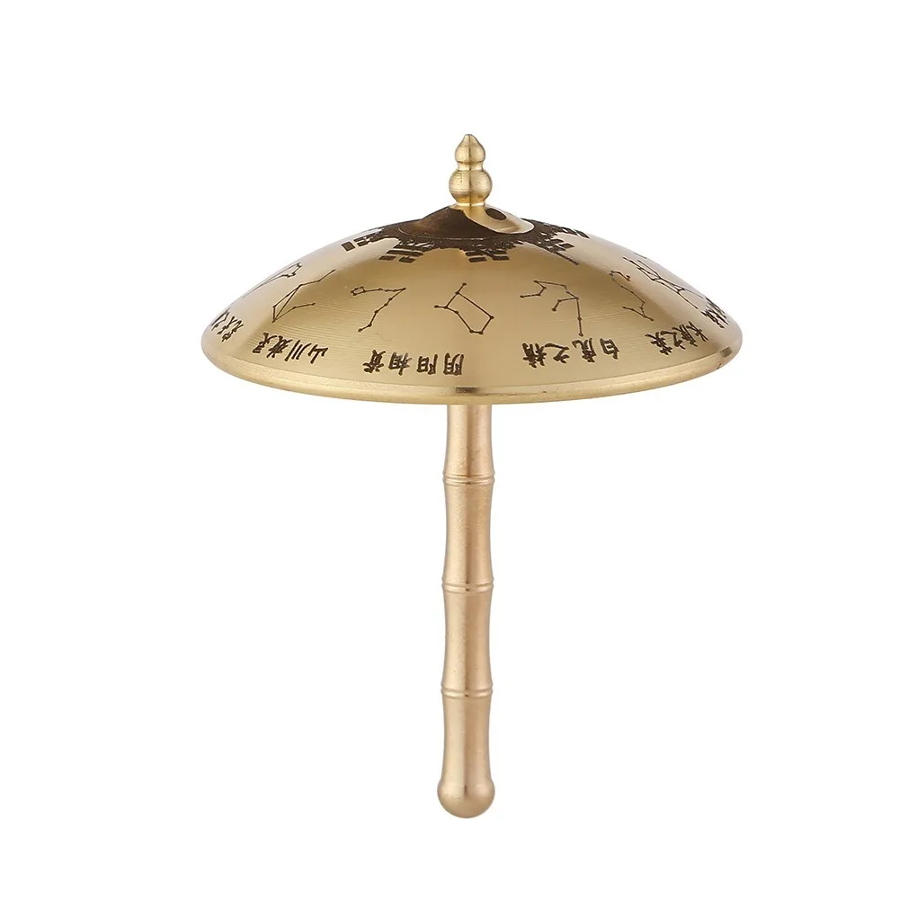 

Vintage Brass Umbrella Statue Unique Classic Rotating Windmill Umbrella Mini Traditional Tai Chi Umbrella Ornament