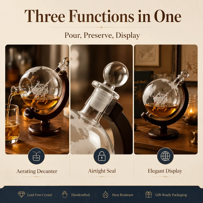 Набор для виски: графин-глобус – обзор и цена Decanter Globe Set