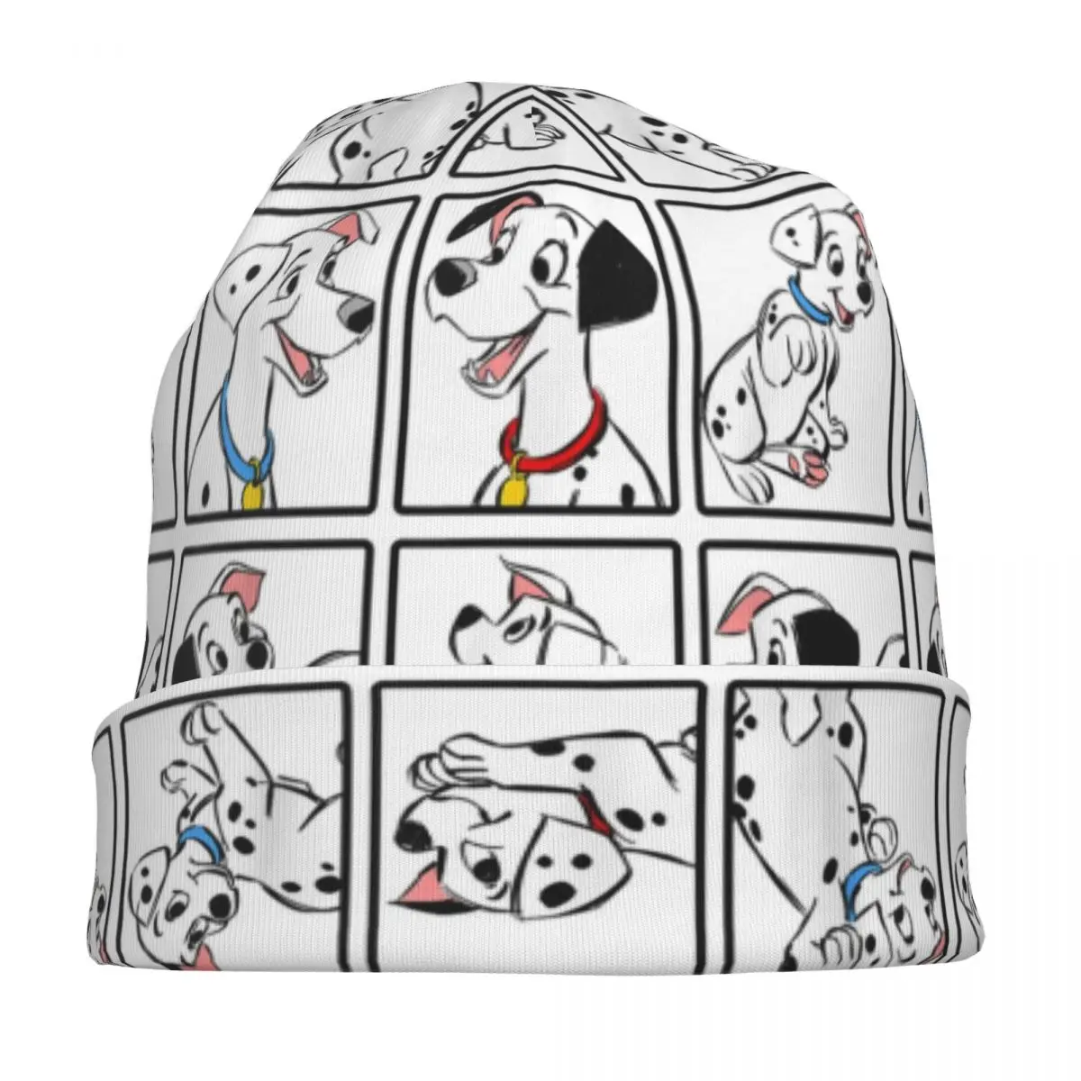 หมวกบีนนี่ลายกลุ่มสุนัขดัลเมเชียน 101 ตัว สไตล์ดิสนีย์ ฮิปฮอป สำหรับผู้ชาย ผู้หญิง หมวกสตรีท หมวกคลุมศีรษะแบบอุ่น