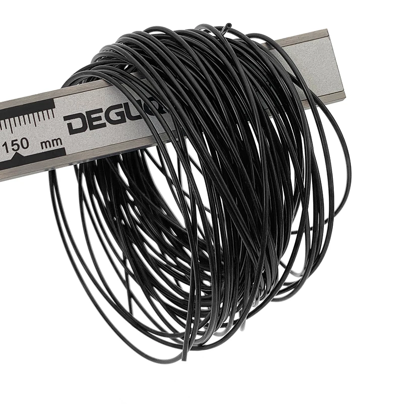 5M Black Flexible Silicone Tubing ID0.5/0.6/1.2/1.3/1.5/2/2.5/3/3.5/4/4.5mm Food Grade Tube Pipe Temperature Resistance Nontoxic