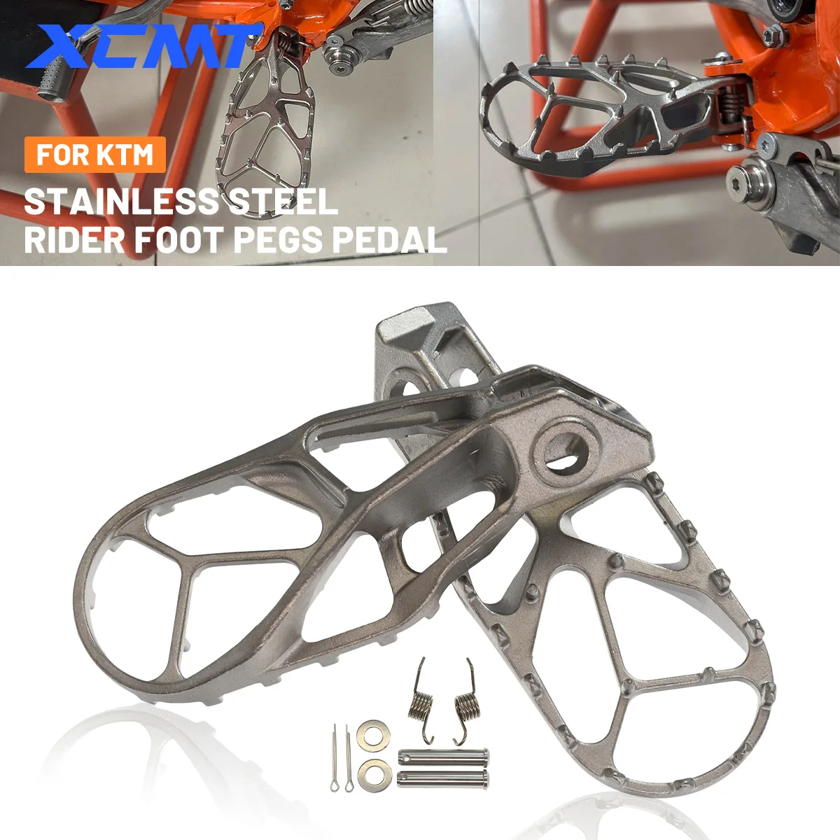 2024 Footrest Foot Pegs Pedal Rest Footpegs For KTM XC XCF XCFW SX SXF XCW EXC EXC-F 125 150 250 300 350 450 500 XWF Accessories