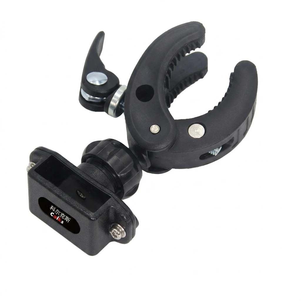 360 Degree Rotating Walkie Talkie Mount Adjustable for Motorcycle Bicycle Car Armrest Radio Holder ABS Clip Durable Stable