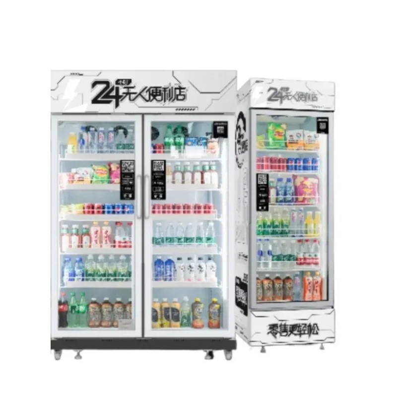 Smart Fridge Vending Machine For School Community College University Food Fruit Sweet Snacks For Convenience Store