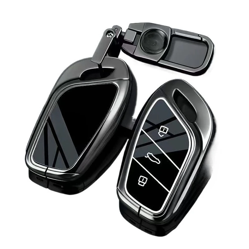 

Premium Zinc Alloy Key Cover Case for MG MG4 EV / MG5 Scorpio / MG6 Pilot / ES5 / HS / ZS (2024) - Protective Key Fob Shell