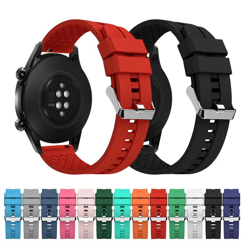 20mm Strap For Huawei Watch GT3 GT 3 42mm Silicone Band for Honor Magic 2/ESGT2 42mm Watchband for Huawei GT 3 Pro 43mm Correa