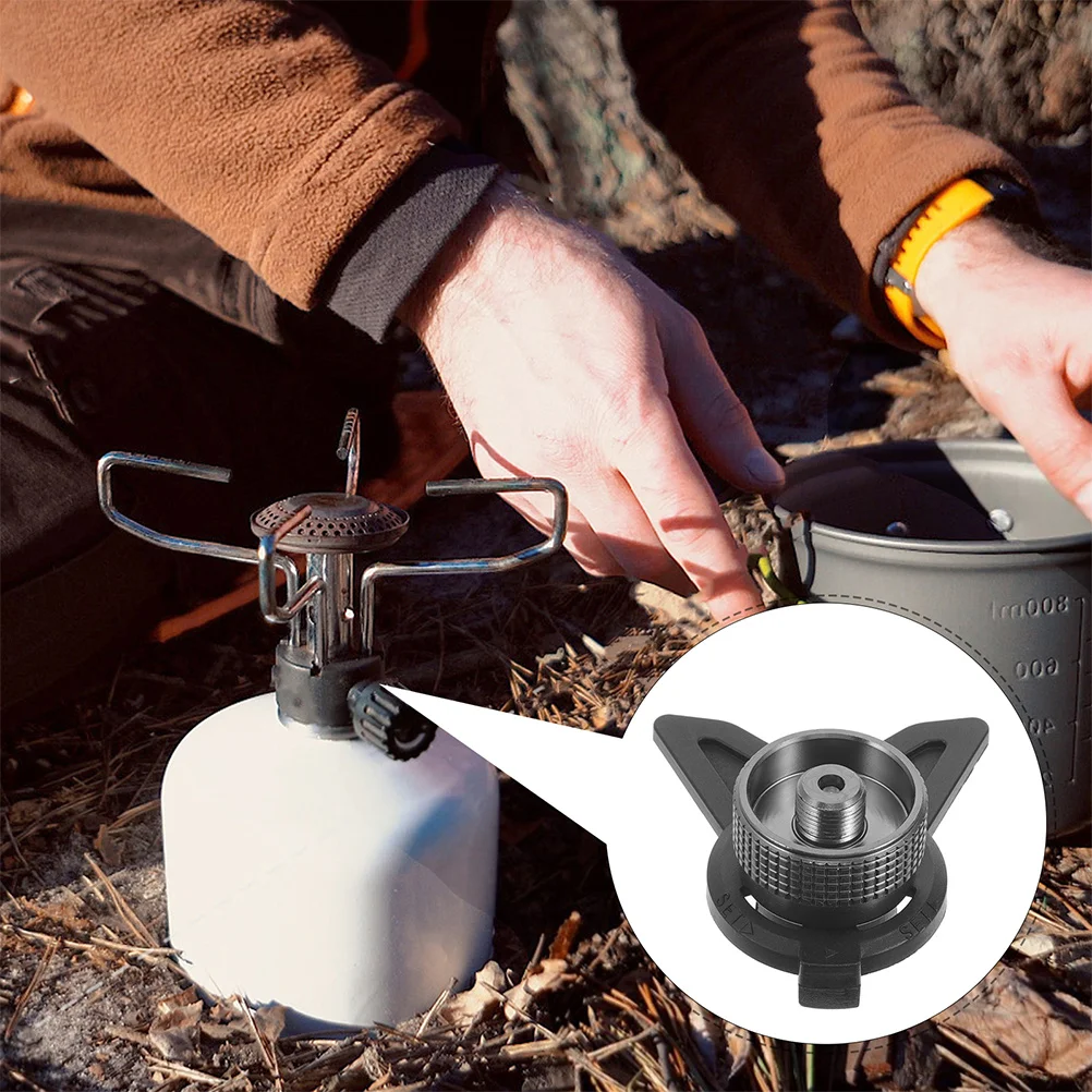 

2Pcs Brass Propane Tank Adapter Professional Camping Converter Small Gas Tank Connector Outdoor Bbq Stove Tool
