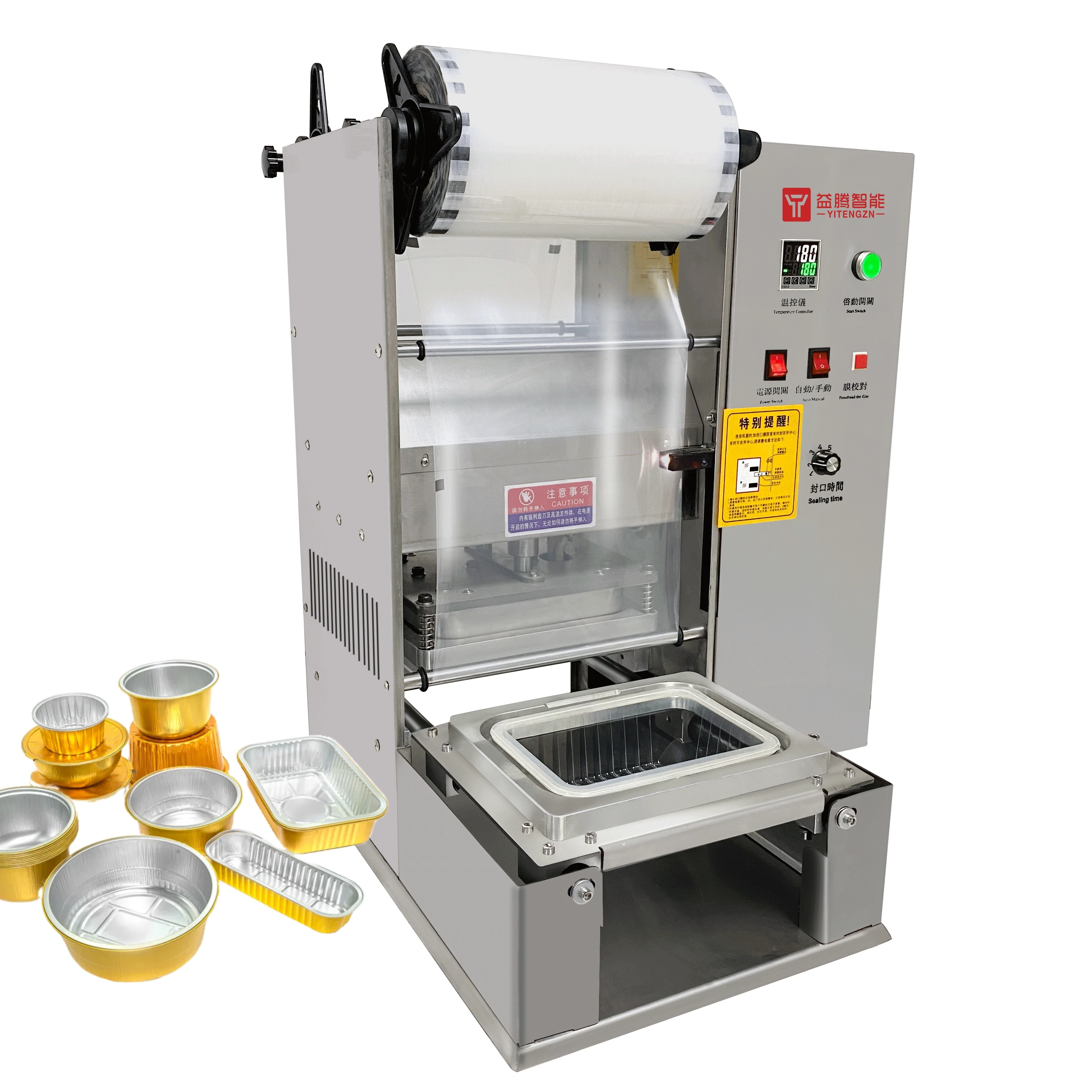 

Electric Operation MAP Take Out Food Packaging Lunch Box PP Tray Sealing Machine for Restaurant