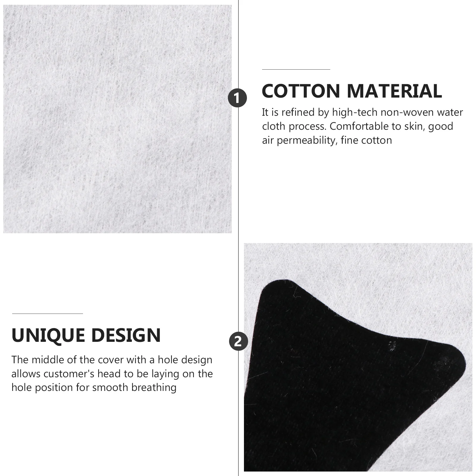 

100 шт. одноразовая подушка для кровати, чехол для полотенец, подголовник, подушка с отверстием для лица для спа-салона красоты, массаж, мягкий дышащий нетканый материал