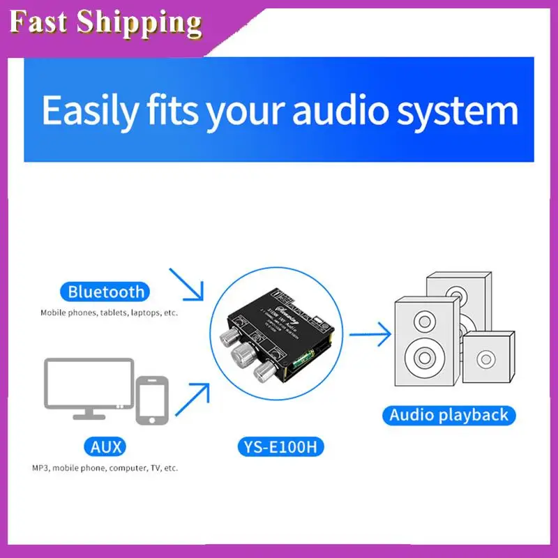 

ABRI-50Wx2+100W YS-E100H 2.1 Hi-Lo Subwoofer TPA3116 Portable Convenient Channel Amplifier Board Module