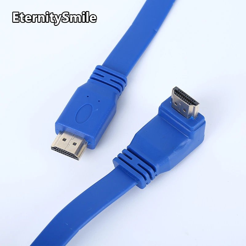 OD4.0mm 8K 60Hz mini HDMI compatible male to male 90° elbow HDMI compatible C/M TO C/M gold-plated extension cable