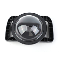 SHOOT XTGP559 Camera Dual Handle Dome Port Waterproof Case Camera Protective Case 45m Waterproof 180° Wide Angle for GoPro Her