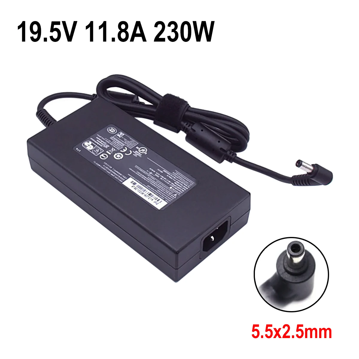 

New Chicony AC Adapter A17-230P1A 19.5V 11.8A A230A015P for MSI GS65 GS75 Stealth 9SD-407CN 9SF-270PT 8SE 8SF Laptop Charger