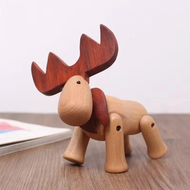 Ornaments Personalized Name Elk Tletop Dolls Wooden ns Christmas Home