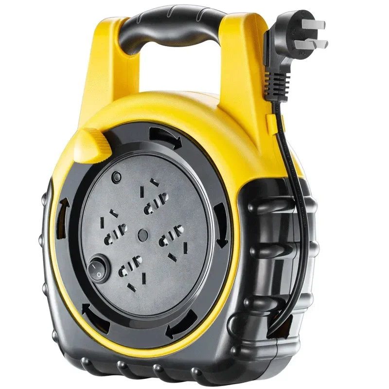 New Small Cable Reel Portable Cable Reel Engineering Winding Drag Reel Power Socket Snail