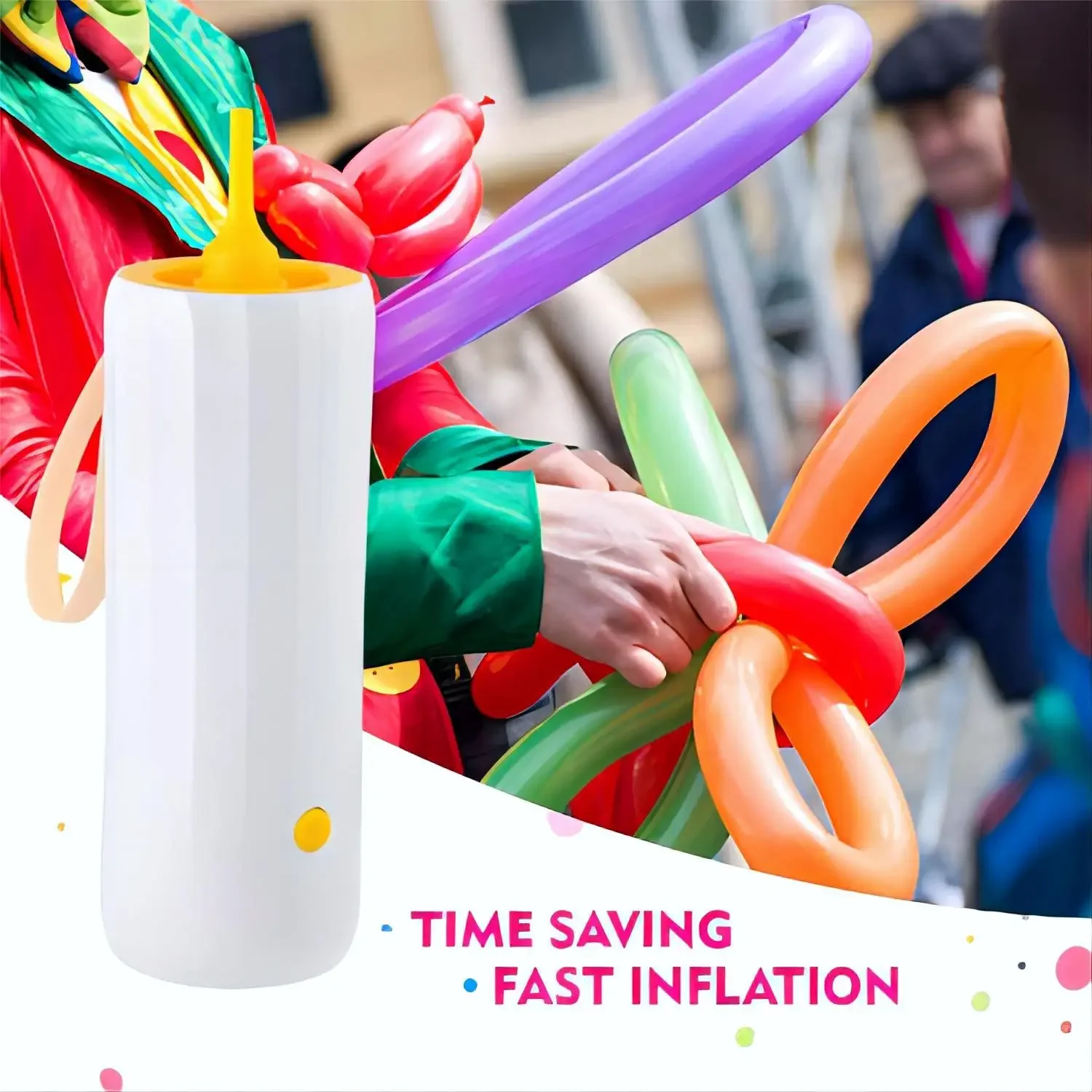 

Long strip balloon electric blowing pump birthday party automatic inflation pump atmosphere arrangement balloon blowing machine