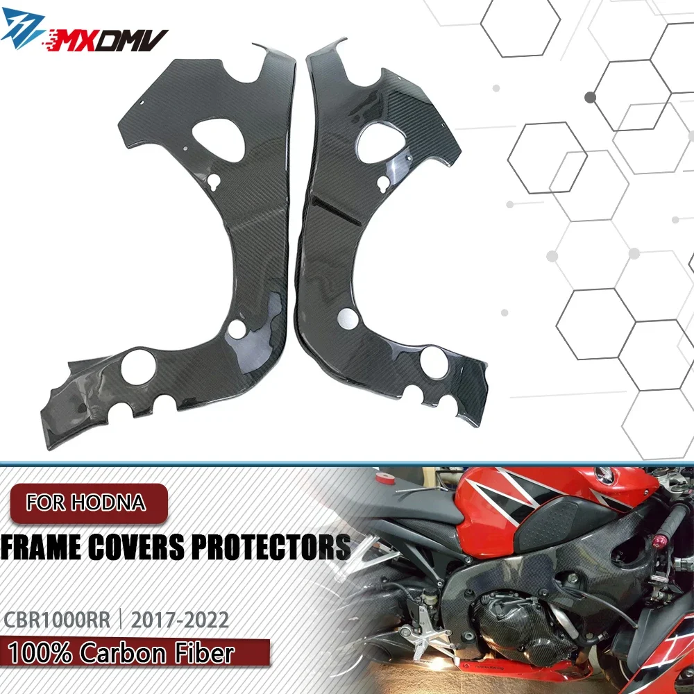 

For Honda CBR1000RR 2017- 2023 3K Carbon Fiber Motorcycle Modified Accessories Fairing Frame Covers Protectors Side Panels