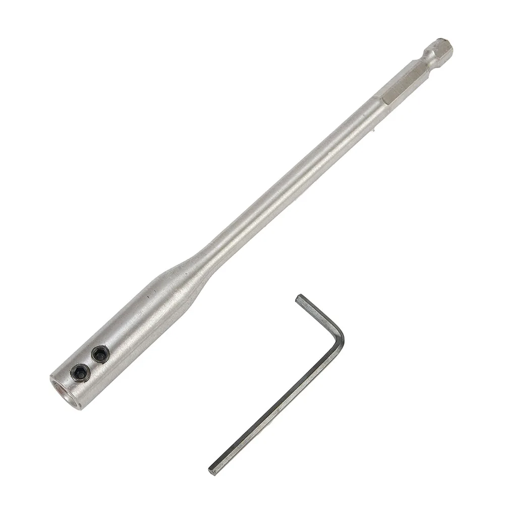 150/300mm Extension Rod Drill Bit Extender Wrench Hex Shank High Carbon Steel Kit Silver Tool Hot New Portable