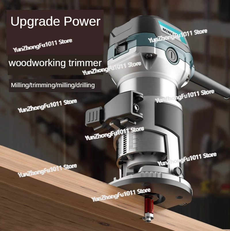 Trimming Machine Woodworking Slotting Machine Hole Cutting Woodworking Decoration Tool Multifunctional Engraving Machine