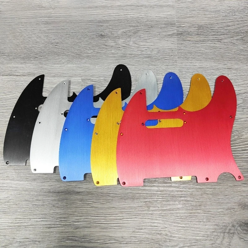 

Матовая алюминиевая накладка для гитары с 8 отверстиями, защитная пластина для электрогитары