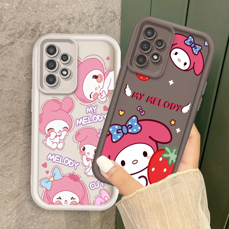 Melody Cute Stupid Cartoon For Samsung A73 A71 A54 A53 A52 A51 A33 A32 A21S A14 A13 A12 A03 A04 A05 5G Eye Ladder TPU