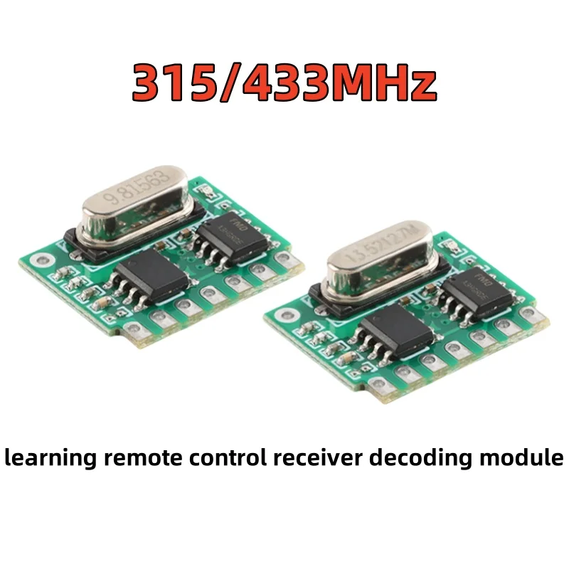 315/433MHz learning remote control receiver decoding module supports PT2272 TYJM01-9.81563 TYJM01-13.52127