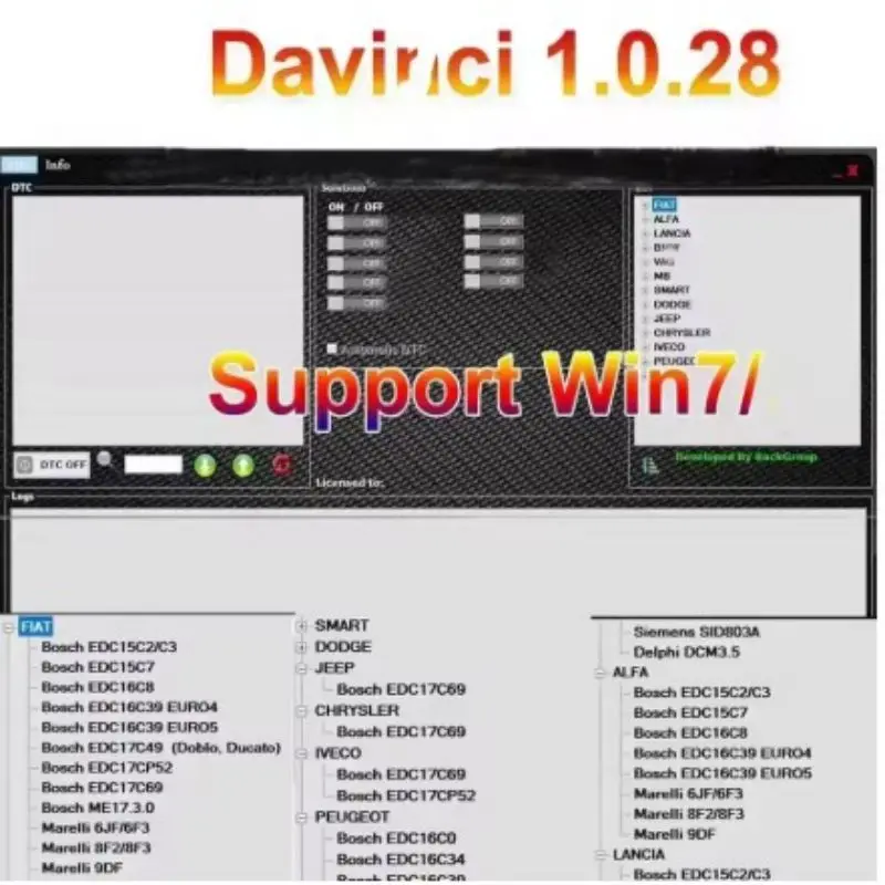Davinci 1.0.28 PRO CHIPTUNING REMAPPING DAVINCI REMAP Repair Software Compatible with Win 7/10/11 Davinci 1.0.30 Works with KESS