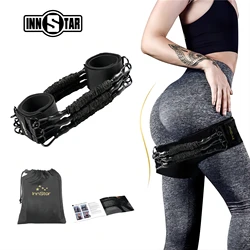 INNSTAR Glute Resistance Band Peach Butt Cable Home Hip Leg Booty Workout Equipment Glute Cables Kickbacks Machine for Women