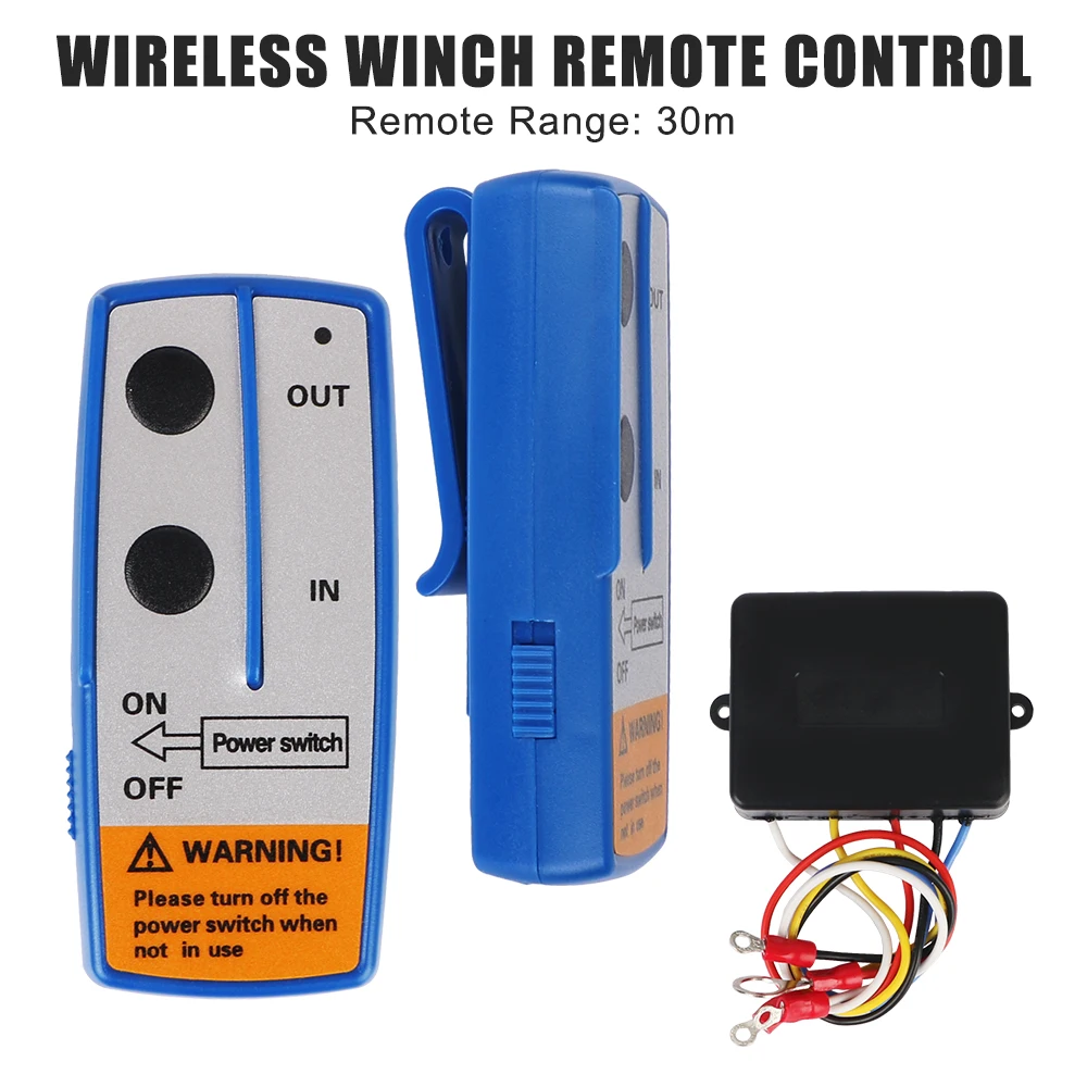 Handset Switch Controller Wireless Vehicle Accessories Winch Remote Control System Universal 12V For Jeep Off-road ATV
