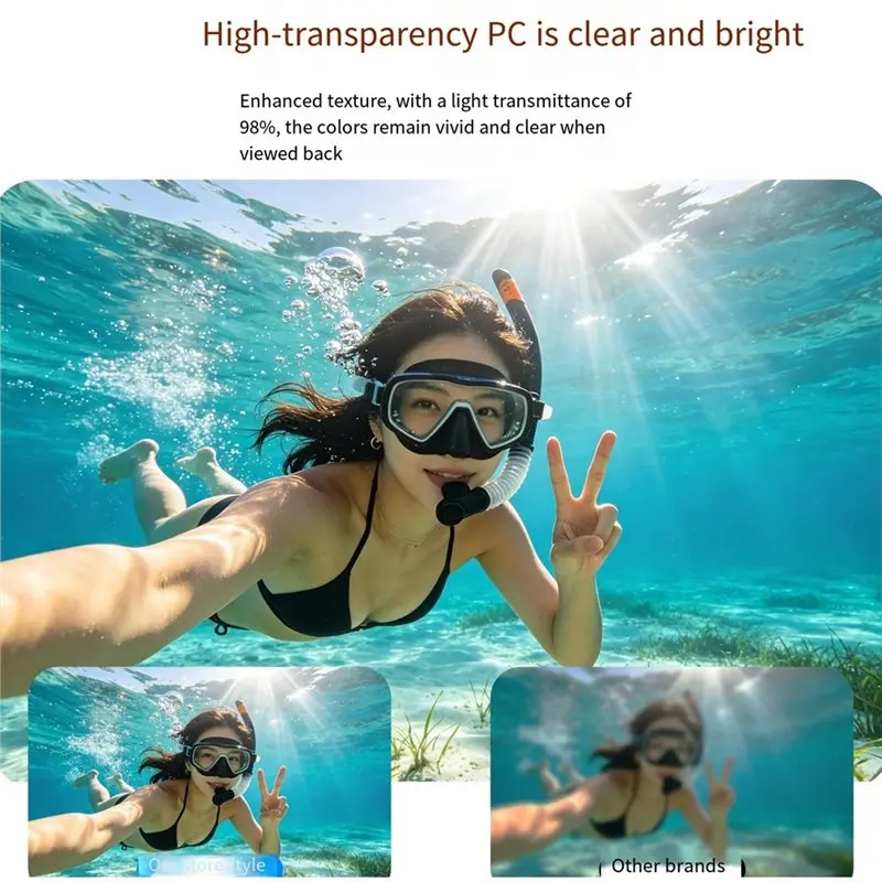 A13E-Dive Accessories For DJI Action6 Camera Diving Hull+ Water Floating Hand Grip Float Handle Mount Handheld Buoyancy Bars