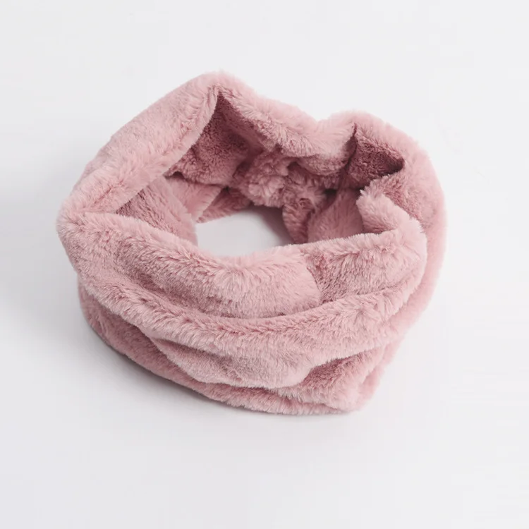 New autumn and winter warm fur scarf solid color cashmere fur scarf drawer for men and women