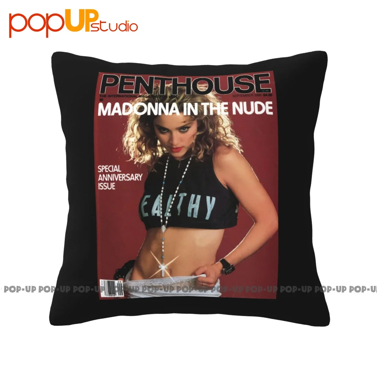 Soft Madonna Penthouse Cover 108 Cyndi Lauper Sex 80S Lgbt Gay Pillowcase Throw Pillow Cover Creative