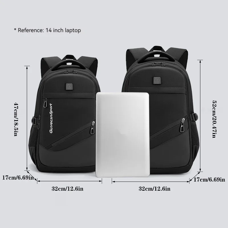 Sac à dos étanche pour ordinateur portable pour hommes et femmes, sac d'école moderne, sac à dos Oxford Rucksack, voyage en avion, 2024