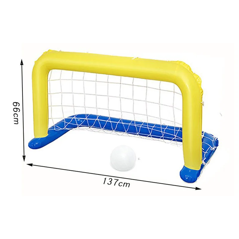 Hot Sale Swimming Pool Accessories Inflatable Football Goal With Net Air Soccer Goal for Kids in Pool PVC Floating Field Goalpro