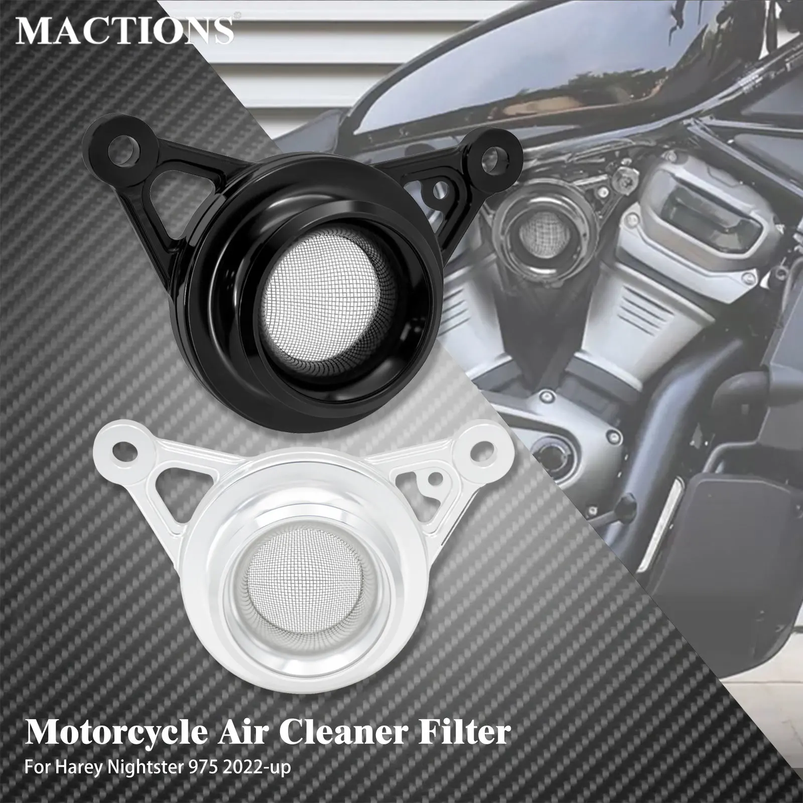 

Motorcycle Air Filter Intake Cleaner System Filter Accesories CNC For Harley Sportster Nightster 975 RH975 RH975S Special 22-24