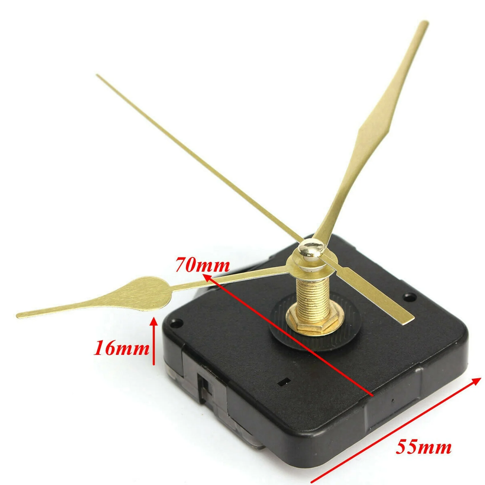QUALITY！10Pcs DIY Silent Movement Spindle Hands Wall Quartz Clock Movement Mechanism Repair Tools Part Clock Kit