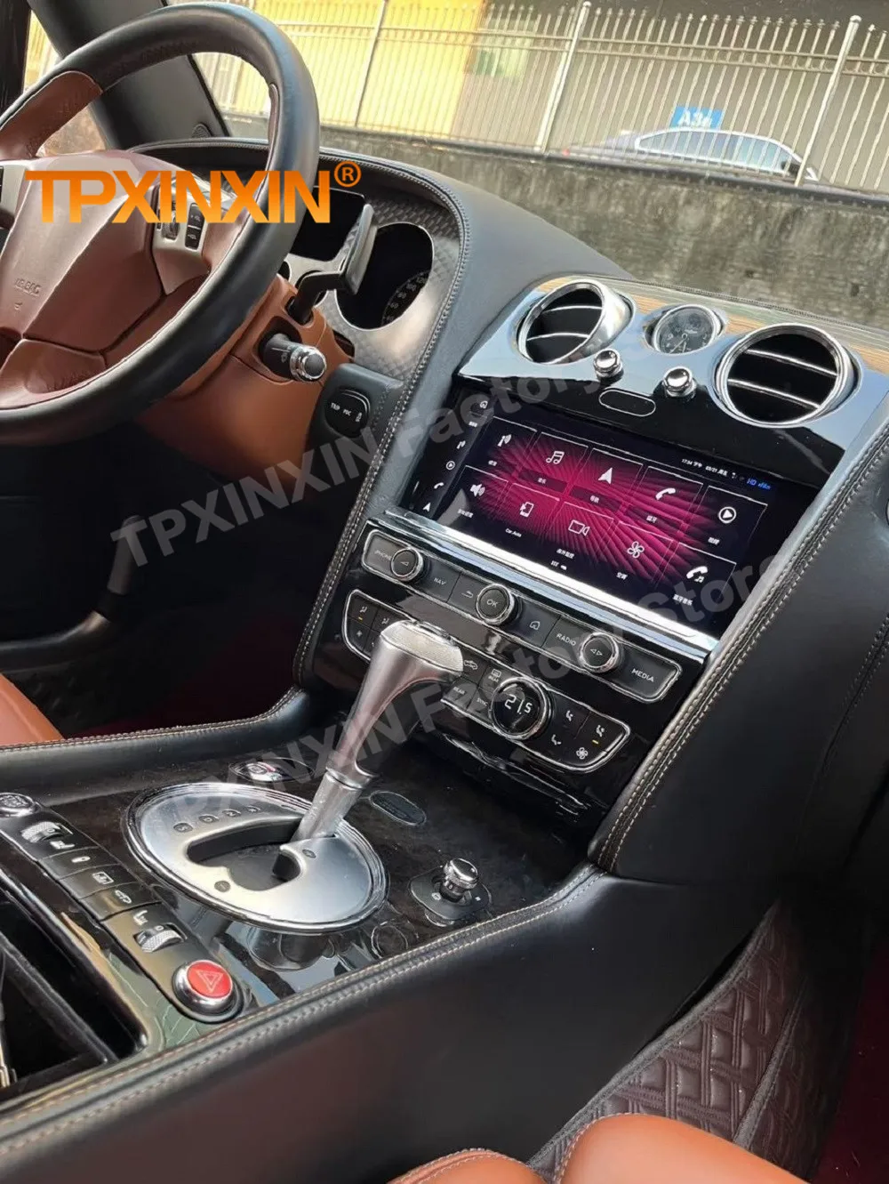 

10,9-дюймовый мультимедийный радиоприемник Qualcomm с экраном Android 14, для Bentley Continental Flying Spur, GPS-навигация, головное устройство Carplay