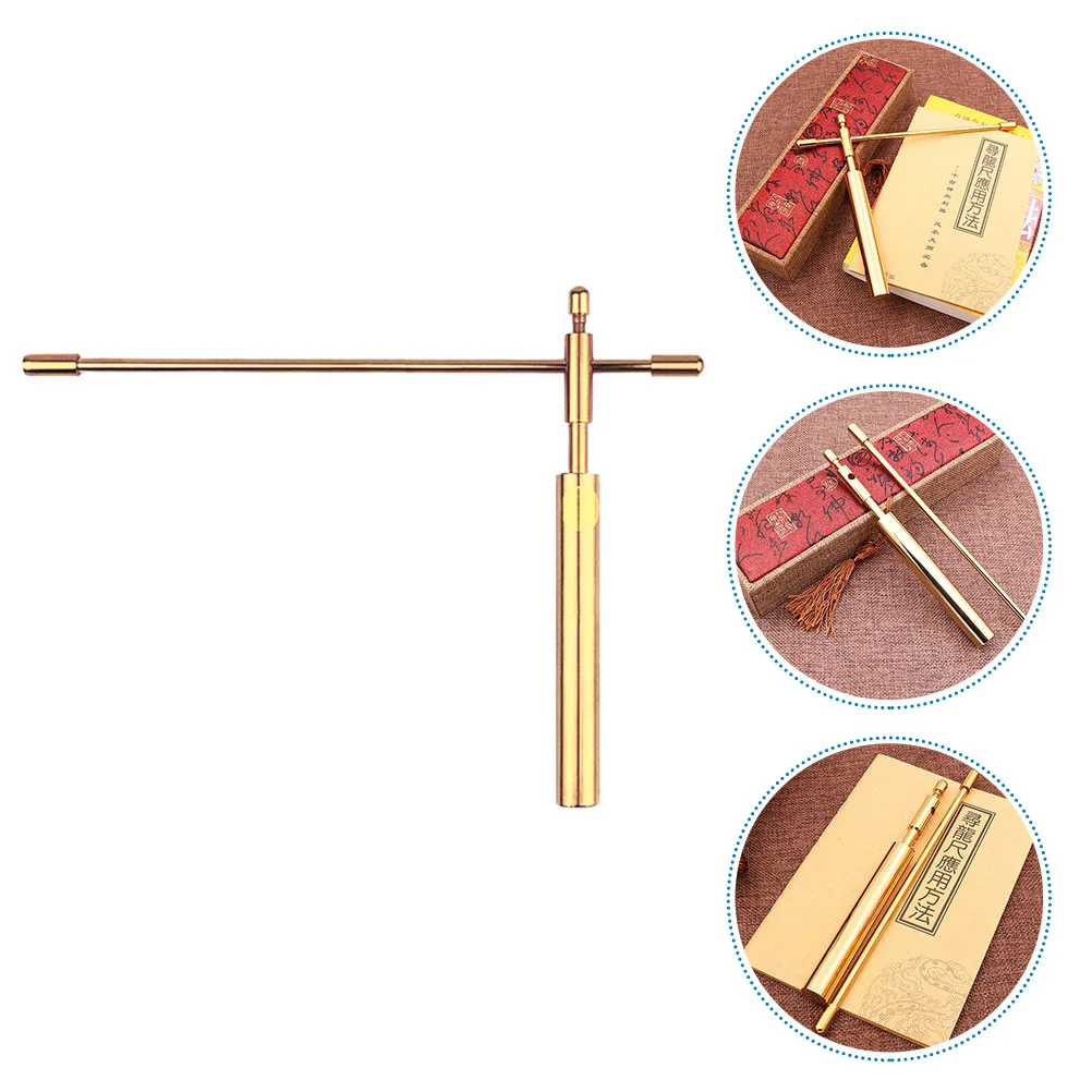 Ruler Simple Shaped Dowsing Rods Rotary Tool Probe Spiritual Home Divining Copper